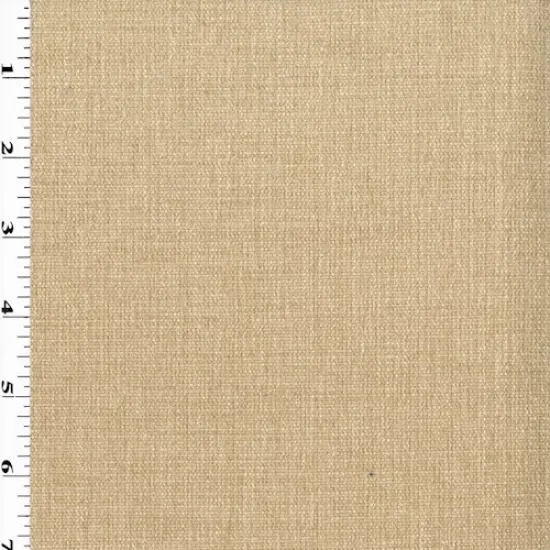 Sand Beige Textured Chenille Home Decorating Fabric By the Yard {1}