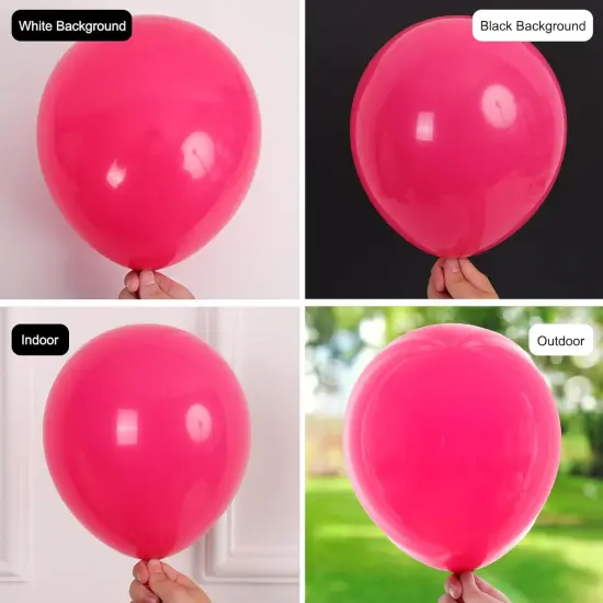 135pcs Hot Pink Balloons (Hot Pink) {3}