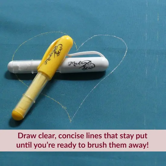 Fabric Chalk Markers for Sewing (Yellow) {4}