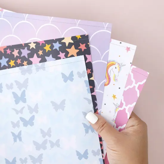 Colorbok 68lb Designer Single-Sided Paper 12"X12" 50/Pkg-Fairy Tale, 25 Designs/2 Each {4}