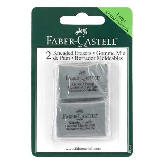 Faber-Castell Kneaded Eraser 2/Pkg-Large {1}