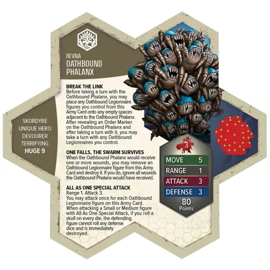 Renegade Games: Heroscape: Rising Tide &ndash; Oathbound Phalanx & Oathbound Legionnaires Army Expansion - 5 Assembled Unpainted Miniatures & 2 Army Cards {6}