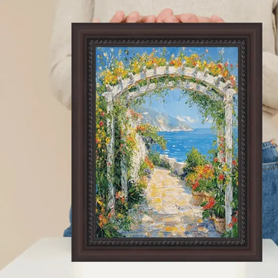 Traditional Diploma Mahogany Rope Picture Frame 36x48 frame {3}