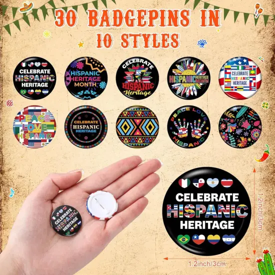 60 Pcs Hispanic Heritage Month Party Favors (60 Pcs) {3}