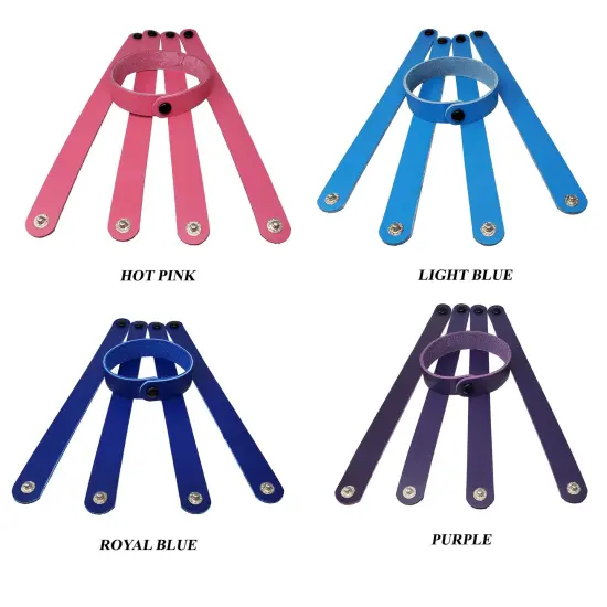 8 Pack Leather Craft Bracelets &ndash; 18 Color Options, &frac34;" Wide, Ready to Customize {7}