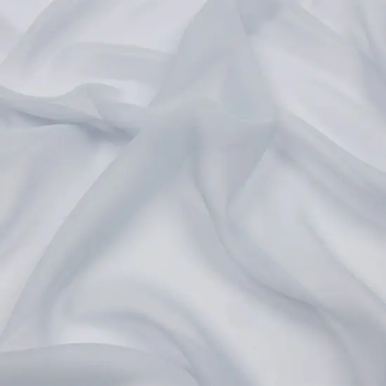 1 Yard 100% Silk Chiffon Fabric 44" Wide Gray Dawn for Fashion & Crafting {1}