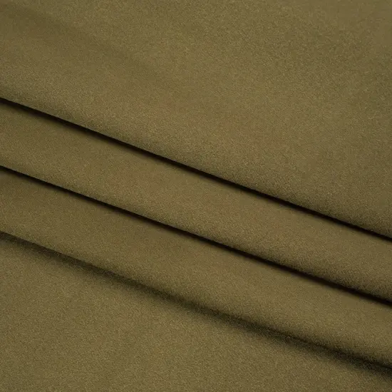 1 Yard Olive Green Silk Crepe Back Satin Premium Smooth Draped Designer Fabric 44 inch Width {4}