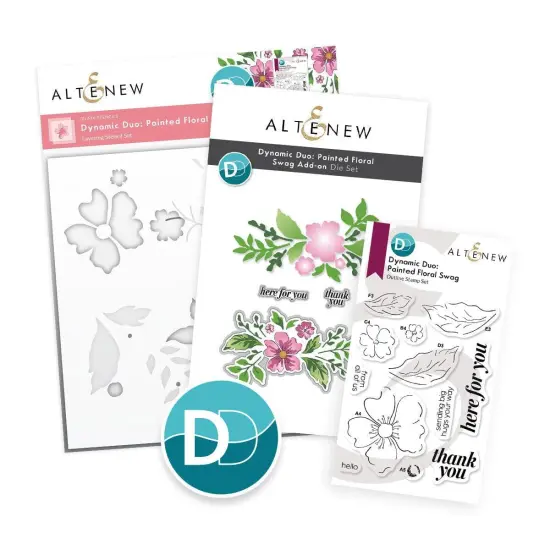 Dynamic Duo: Painted Floral Swag & Add-on Die Bundle {1}