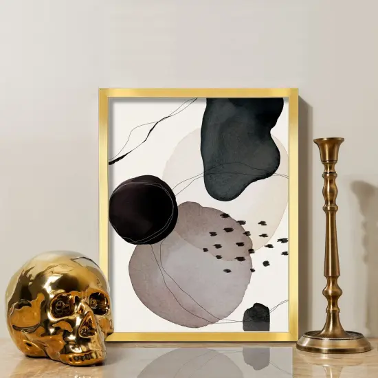 8.5x11 Picture Frame Gold(2 Pack), 8.5 x 11 Picture Frame for Wall Decoration, Classic Gold Minimalist Style Suitable for Decorating Houses, Offices, Hotels {2}