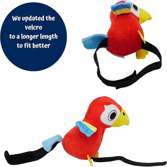 4E's Novelty Stuffed Parrot on Shoulder - Kids Pirate Parrot Shoulder Prop, Halloween Parrot Stuffed Animal Prop, Kids Pirate Accessories for Party {4}