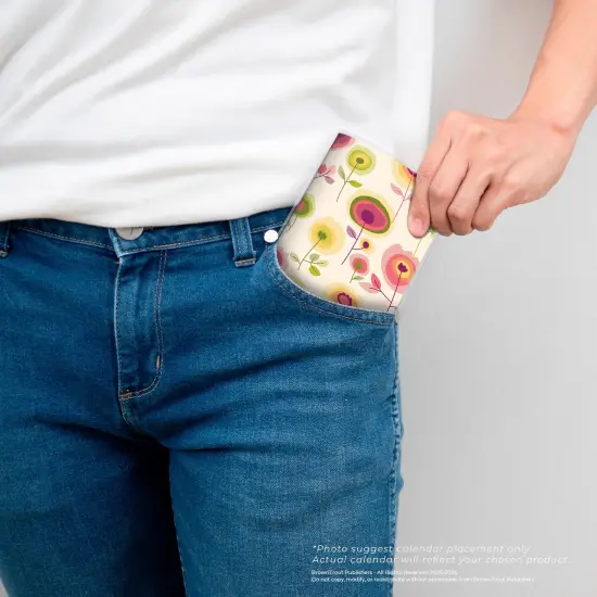 Vintage Blooms | 2026-2027 3.5 x 6.5 Inch Two Year Monthly Pocket Planner Calendar {5}