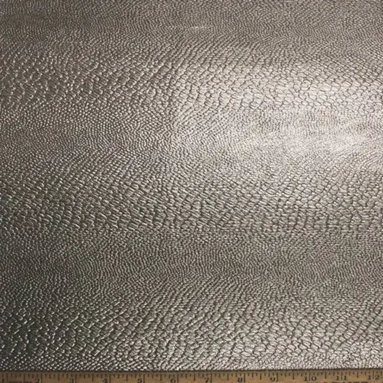 1 Yard Fukuro Jacquard with Gun Metallic Foil Snake Black Metallic Fabric 52/54 Inches Wide {1}