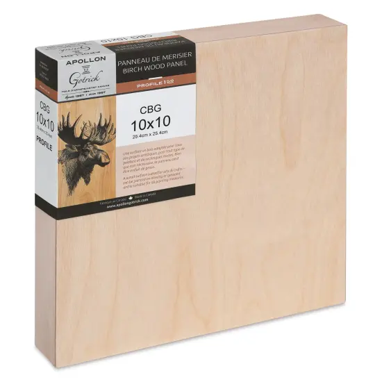 Apollon Gotrick Cradled Wood Panel - 10" x 10", 1-1/2" Profile {1}