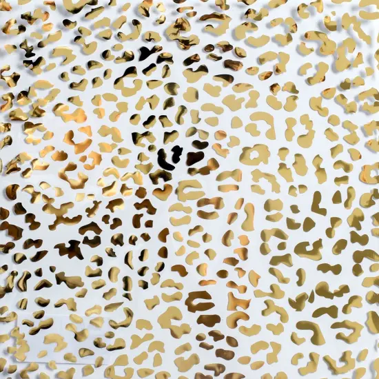 Clearly Posh Acetate Sheets 12"X12"-Cheetah W/Gold Foil {1}