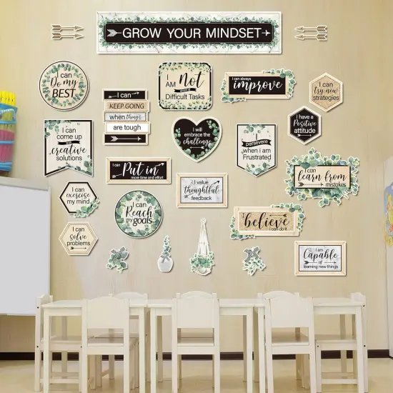 26 Pieces Growth Mindset Posters Bulletin Board {3}
