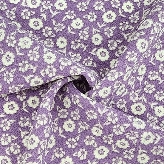 1 Yard Lavender Poly Crepe Bubble Fabric, 56/57" Wide, Lightweight & Textured {1}
