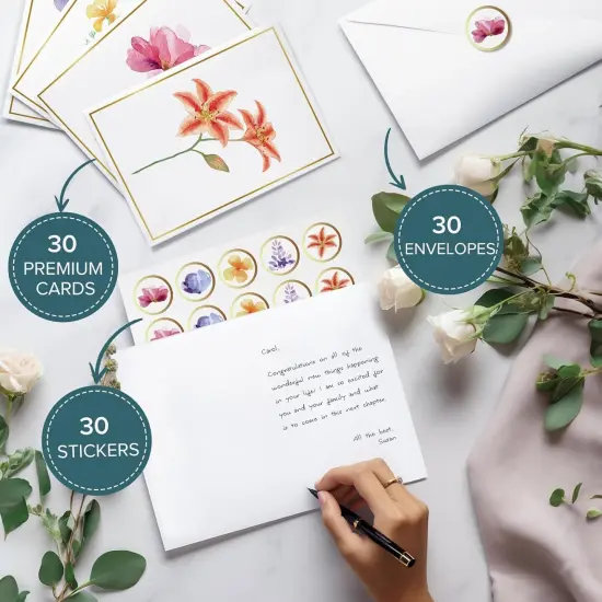 30 Pack Blank Greet Cards {4}