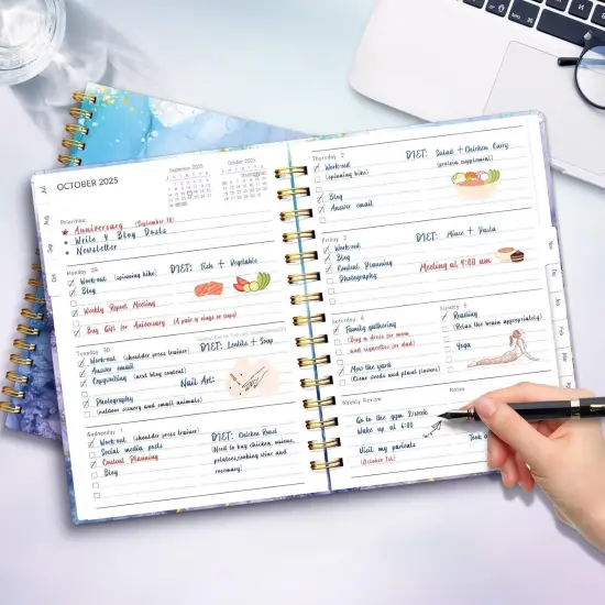 Academic Planner 2025-2026 - 6.18" x 8.5" (Blue Marble) {2}