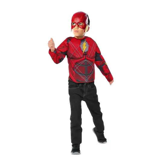 Rubies Flash Boys Halloween Costume Set - 4-8 Years Old Red {3}