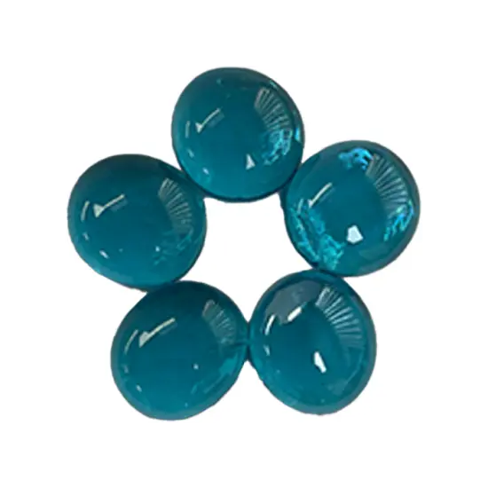 Ice Blue Lustre Glass Nuggets - 12oz Bag - Flat Glass Gems/Beads - Decorative Glass Stones - Great for Mosaics and Other Glass Projects {2}