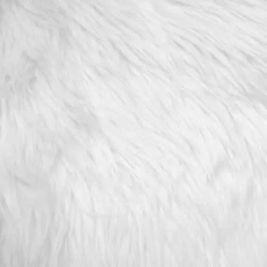 1 Yard White Shaggy Faux Fur Fabric 60" Wide Sold {1}
