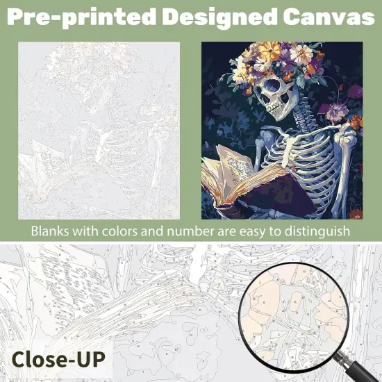 DIY Skull Paint by Numbers {3}