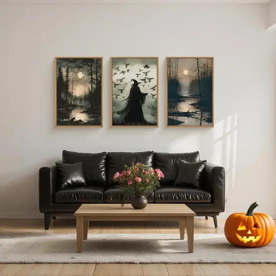 Vintage Witch in Dark Forest {3}