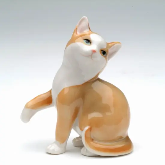 Ceramic Mini Cat Figurine, Home D&eacute;cor, Gift for Her, Gift for Mom, Kitchen D&eacute;cor, Cat Lovers Gift, Pet Loss Gift {3}