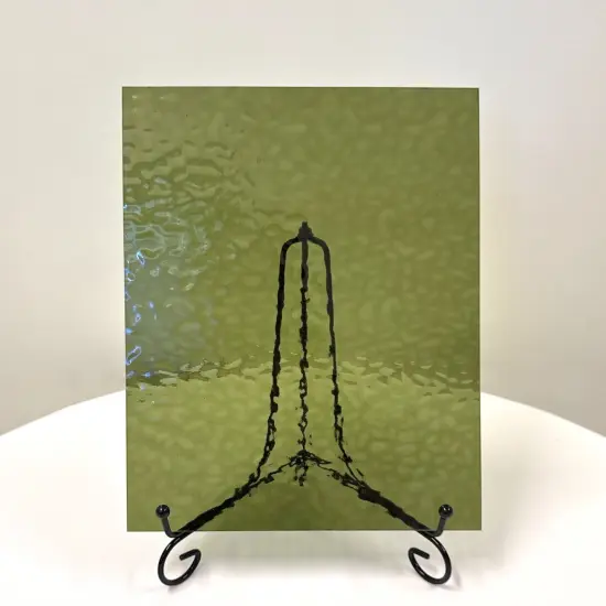 Wissmach KHAKI English Muffle Stained Glass Sheet &ndash; Vintage Ripple Textured Art Glass for Mosaics, Panels, Lamps & DIY Crafts | Hand-selected by The Little Flowers {5}