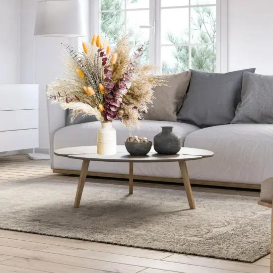 Fall Dried Flower Bouquet with Pampas Grass {4}