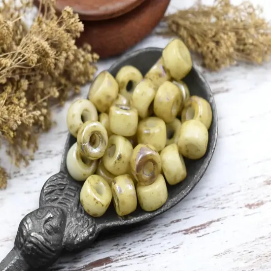 20g Opaque Chalk Rembrandt 2/0 Matubo Beads {2}