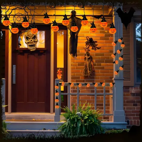 7FT LED Halloween Indoor Curtain String Lights {3}