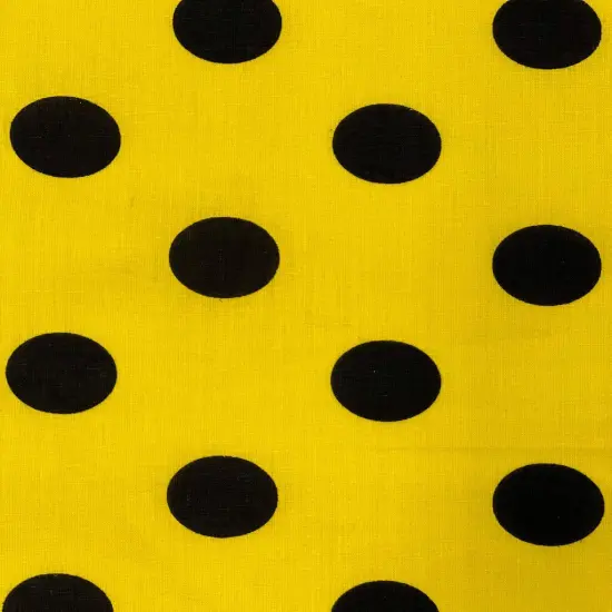 1 Yard Big Polka Dot Printed Poly Cotton Fabric 58/59 Inches Wide Green {3}