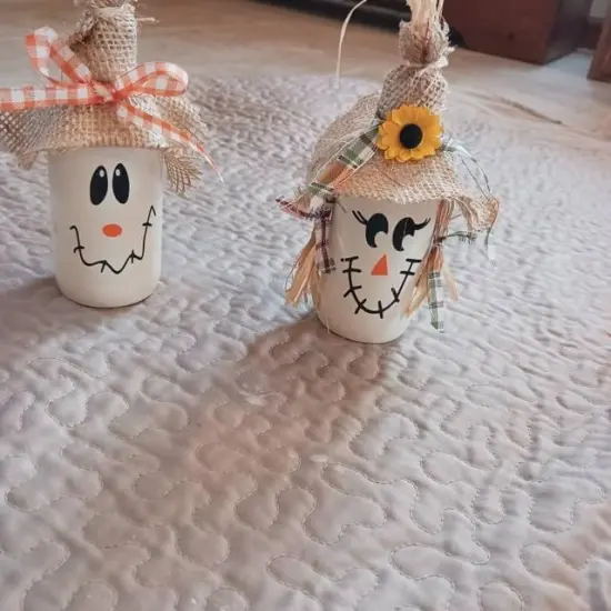 24 Pcs Scarecrow Vinyl Decals Scarecrow Faces DIY Craft Vinyl Art Stickers {2}