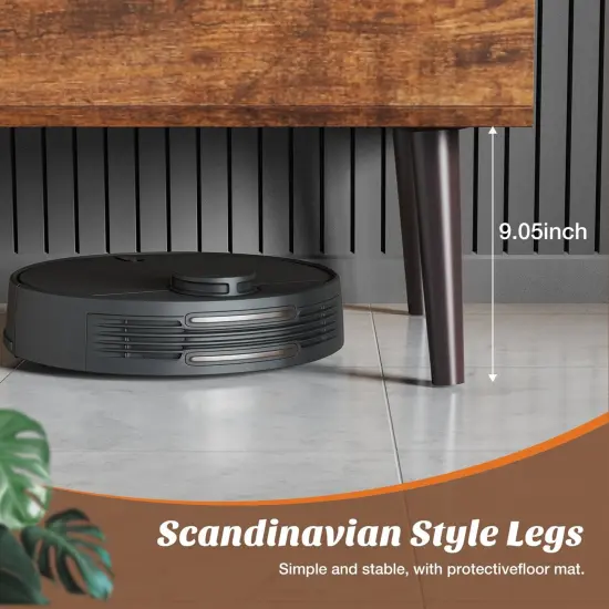 Modern Brown Wooden Lift-Top Coffee Table with Hidden Storage and Open Shelf for Living Room {4}