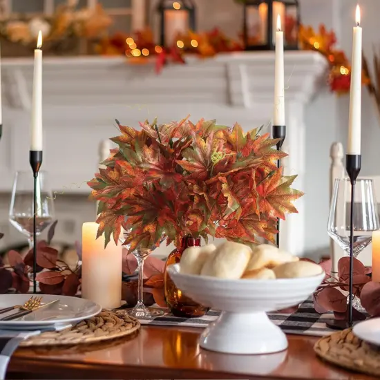 2PCS Artificial Maple Bushes {5}