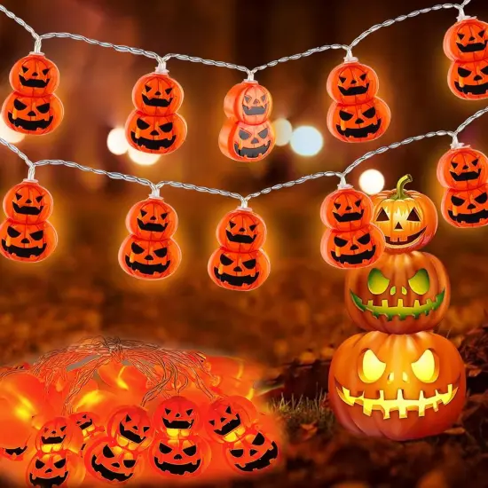 Halloween Pumpkin String Lights {4}
