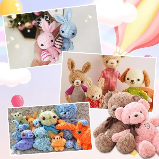 856PCS Safety Eyes and Noses for Crochet {5}