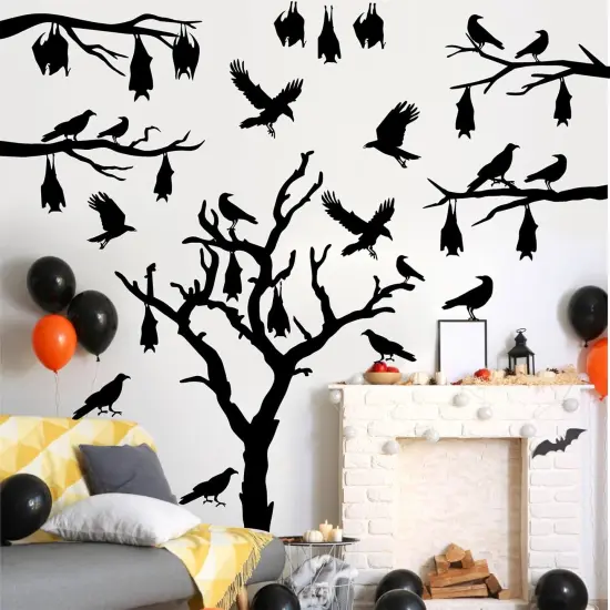 Large Halloween Window Stickers {2}