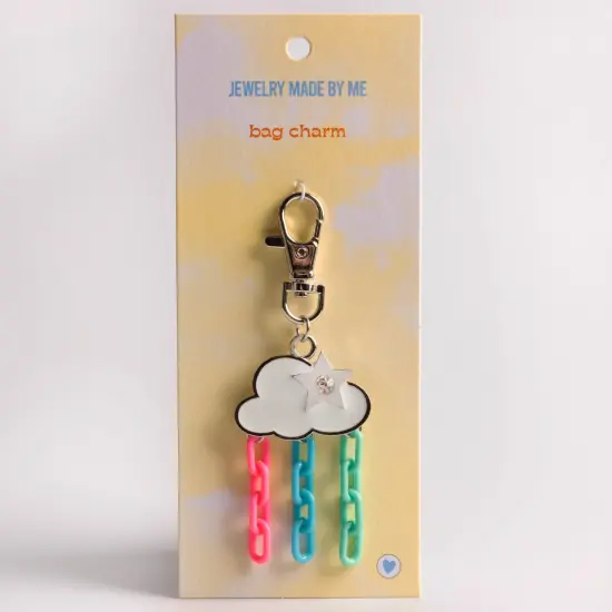 Enamel Cloud Bag Charm Clip {1}