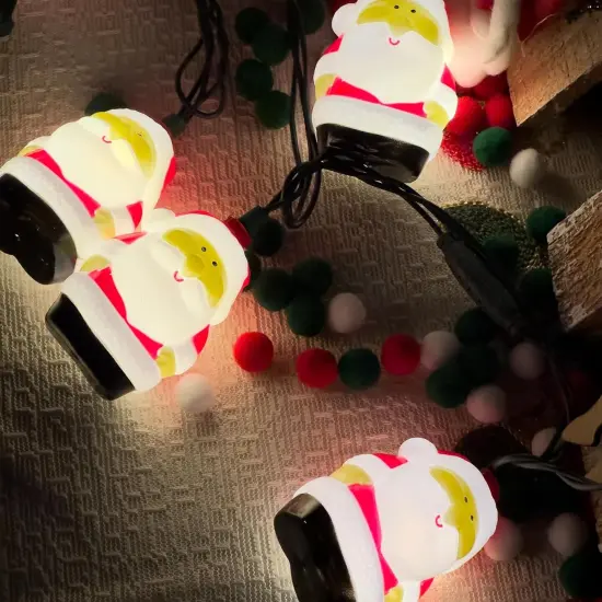 8.5Ft Santa Claus String Lights - 10 LED {4}
