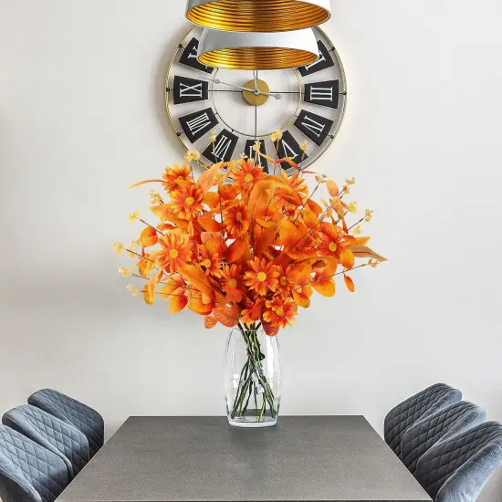 Artificial Fall Flowers 6 Pcs Floral Arrangement {4}