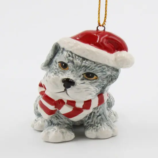 Ceramic West Terrier Christmas Ornament, Home D&eacute;cor, Gift for Her, Gift for Mom, Kitchen D&eacute;cor, Dog Lover Gift, Pet Loss Gift {3}