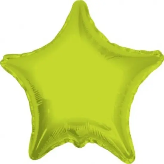 Pastel Green Star Mylar Balloon {1}
