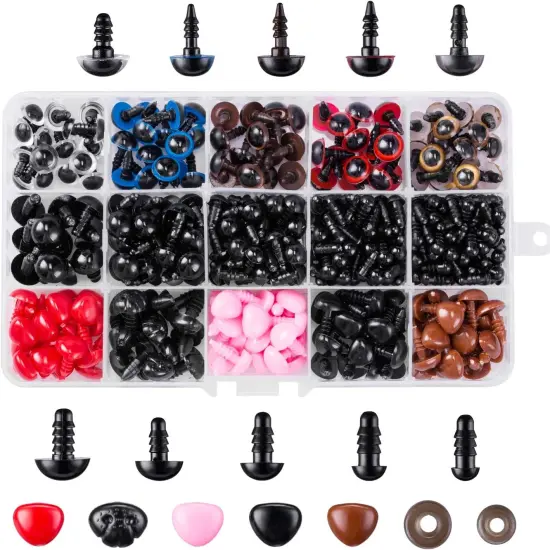 752pcs Safety Eyes and Safety Noses with Washers for Doll {1}
