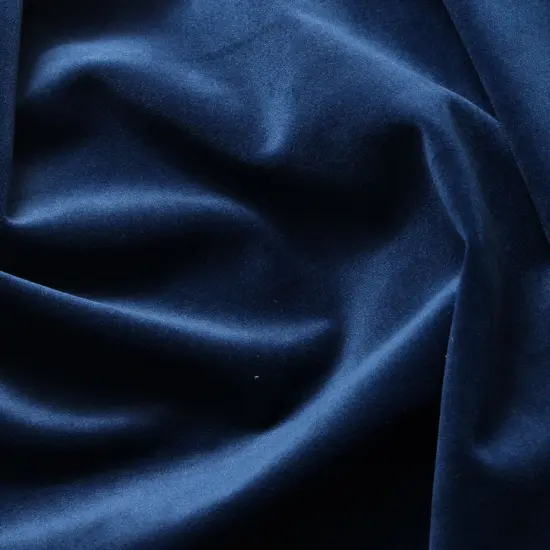 5 Yard Velvet Polyester Upholstery Drapery Fabric 60 Inches Width Navy Blue {1}