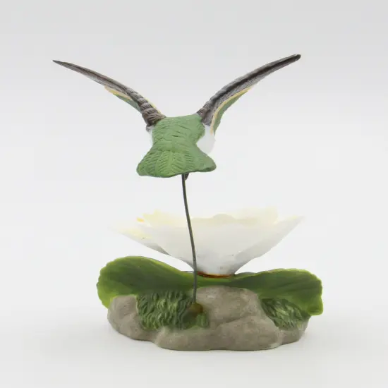 Ceramic Hummingbird with Magnolia Flower Figurine, Home D&eacute;cor, Gift for Her, Gift for Mom, Birdwatcher Gift {3}