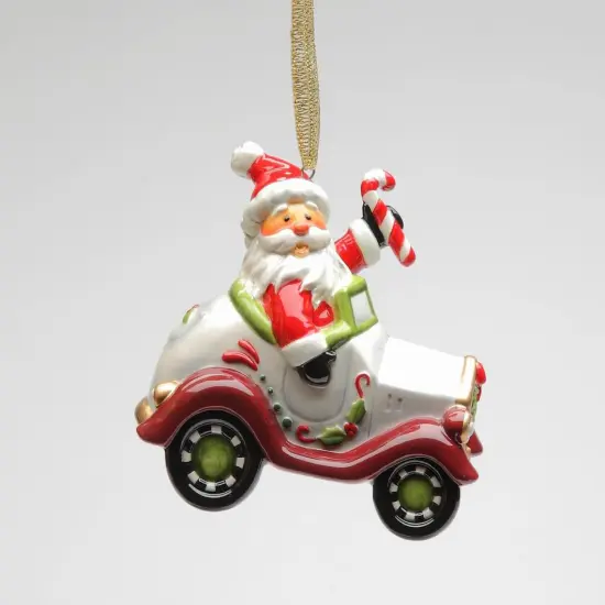 Ceramic Santa Driving Car Ornament, Home D&eacute;cor, Gift for Her, Gift for Mom, Kitchen D&eacute;cor, Christmas D&eacute;cor {3}