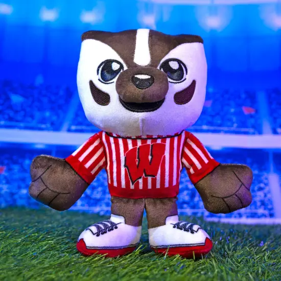 Bleacher Creatures Wisconsin Badgers Bucky Badger 8" Mascot Kuricha Plush {6}