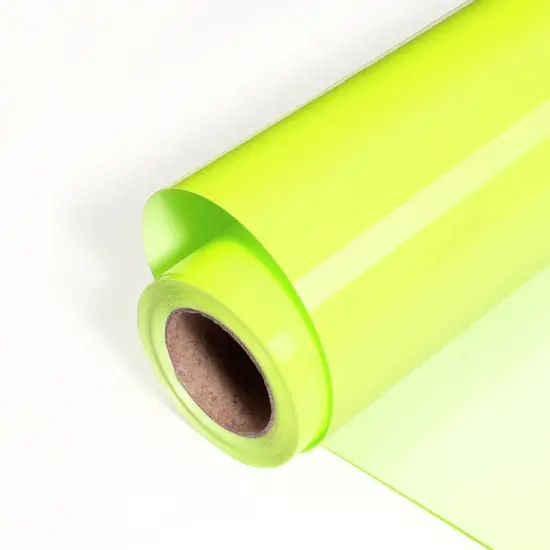 3D Puff Heat Transfer Vinyl Roll Neon yellow {1}